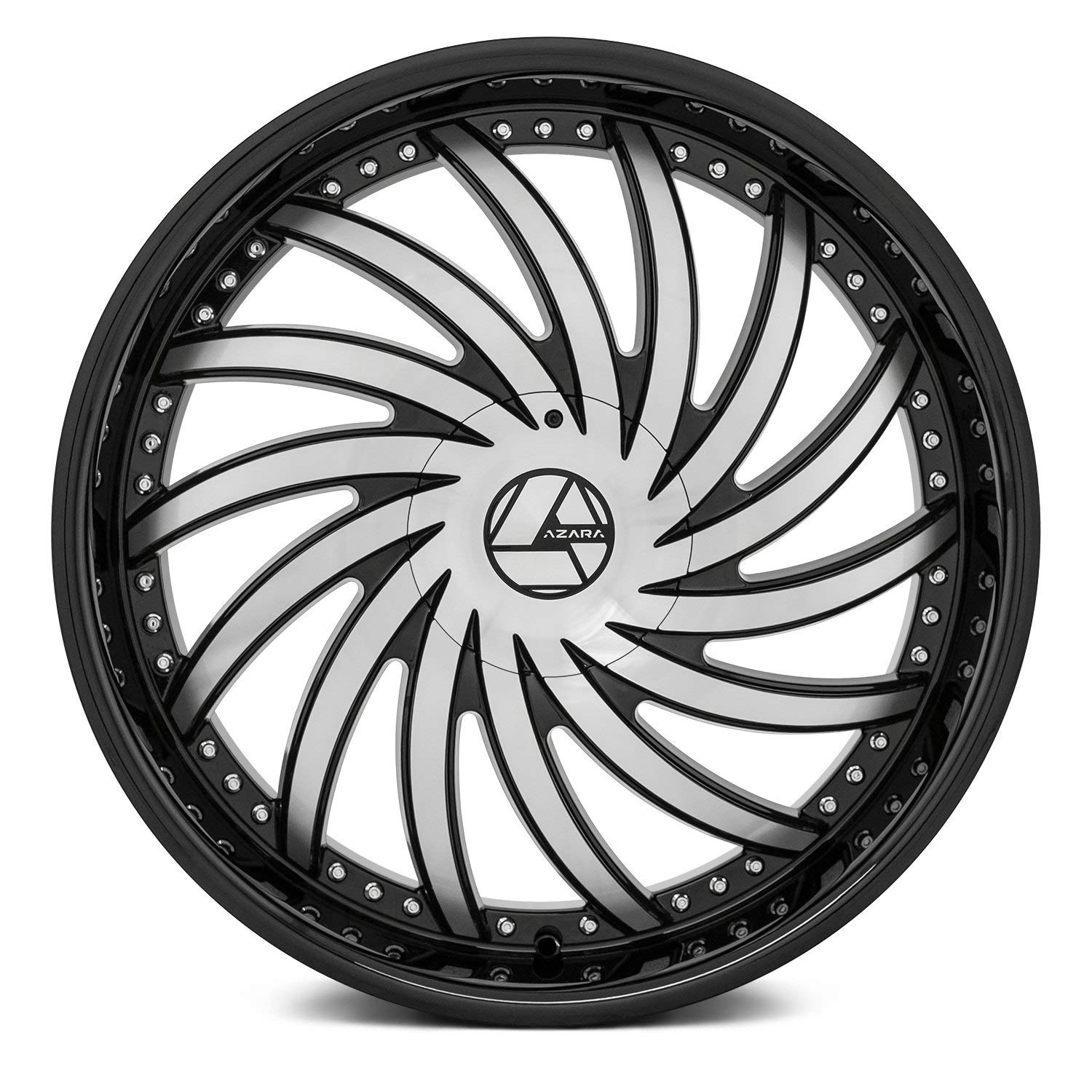 Amazon.com: Azara Aza-508 22X9.5 5X115 5X120 +15 Cb 74.1 Gloss