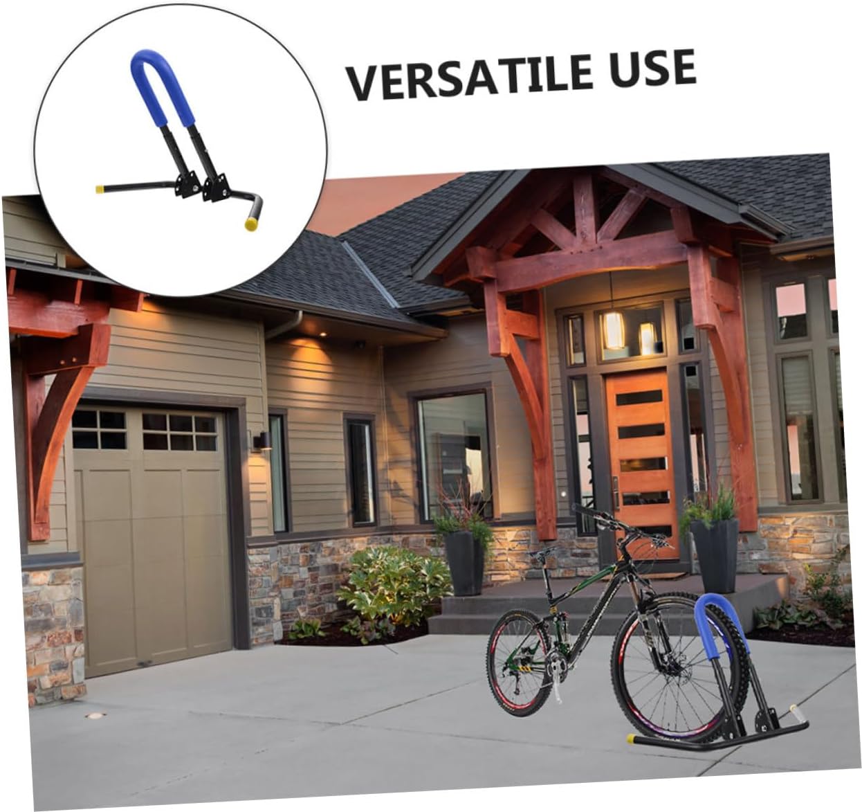 ARTIBETTER 2pcs Balance Bike Kickstand Parking Stand Bike Holder Blue Foldable Scooter Support Rack for Indoor Outdoor Garage Storage