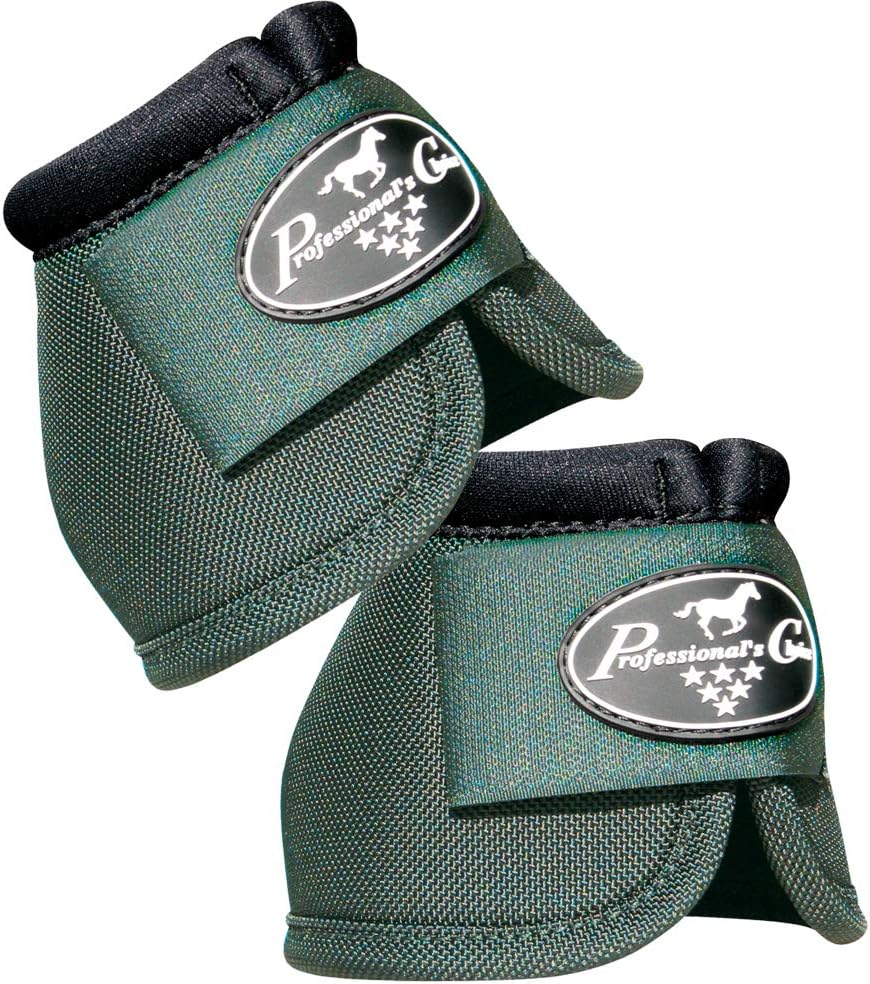 Professional Choice LRG BALLISTIC OVERREACH HORSE NO TURN BELL BOOTS PAIR OLIVE