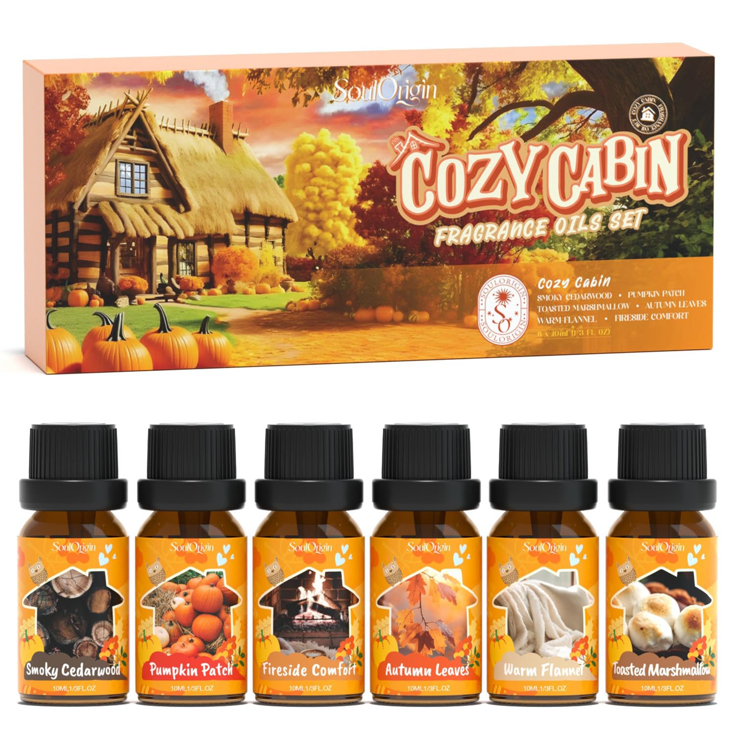 Amazon.com: Soulorigin Fall Cozy Cabin Fragrance Oils Set