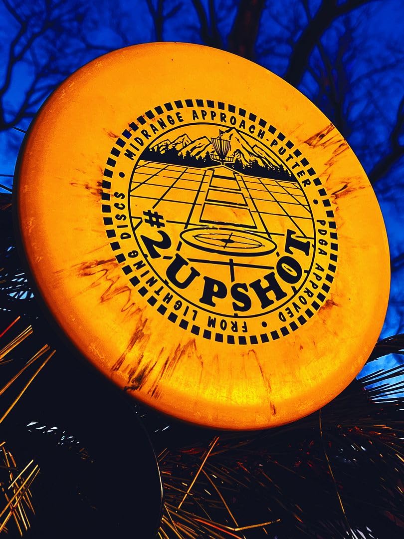Gotta Go Gotta Throw Lightning #2 Upshot Sure Grip Plastic Beginner Midrange Disc Golf Disc - Stable for Straight Line Upshots (Flight Numbers: 2 | 4 | 0 | 1)