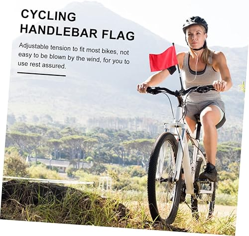 Miniatura 4 de BESPORTBLE 2 piezas de mástiles de bandera para niños, poste de bandera para motocicleta, montaje de remolque para soporte de bandera de scooter,