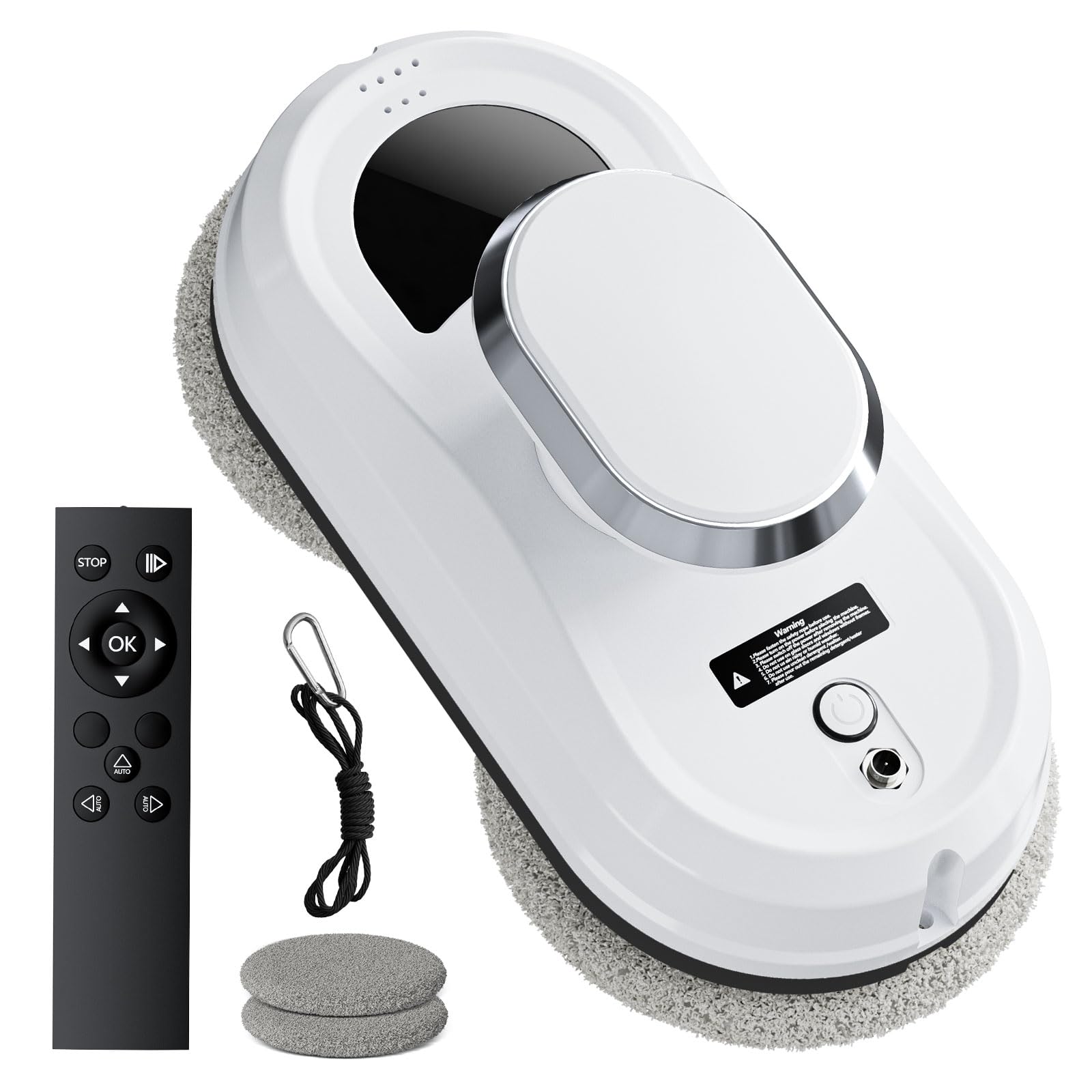 Ovshnrr Glass Cleaner Robot 3 Cleaning Modes Electric Window Cleaning Robot with 8 Cloth