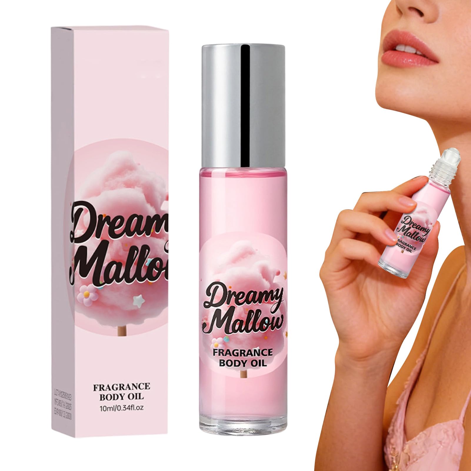 Perfumy Marshmallow Blush, Słodki, długotrwały zapach w sprayu, 10 ml Delikatna mgiełka do ciała dla kobiet, Delikatny deserowy zapach Romantyczne perfumy do noszenia na co dzień pracy, Randki, Pod