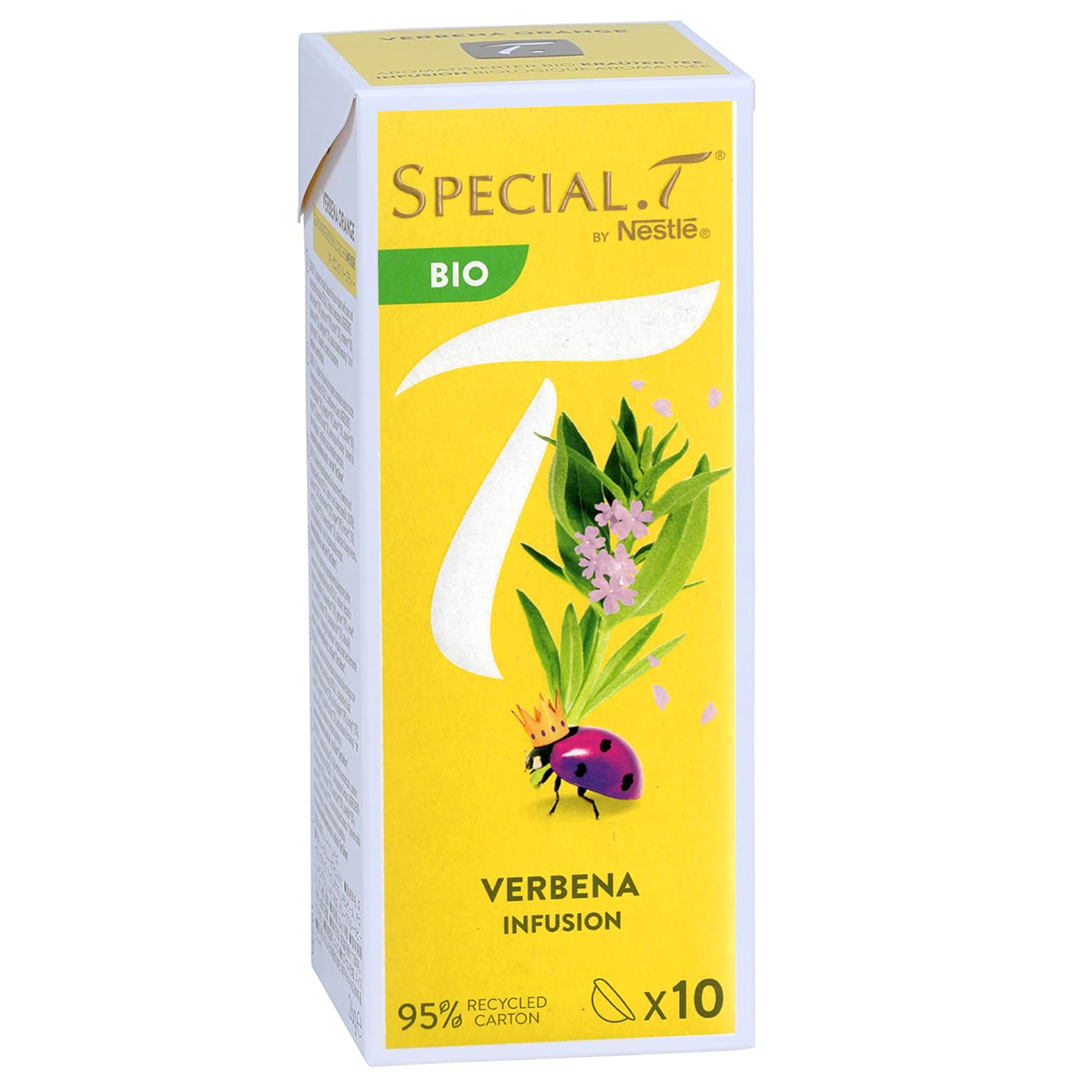 Spécial T 30 capsules - Mélange d'agrumes Bio - Pamplemousse rose, verveine et sorbet citron - 10 capsules par paquet - pour machine à thé Nestlé - Infusion de thé