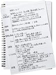 Maruman Mnemosyne Notebook 9.92 x 7.05 Inches (B5), 7mm Ruled 30-line, 80 Sheets (N194A), Black