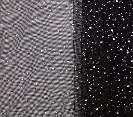 Amazon.com: 57 Inch Rhinestone Tulle Fabric One Yard Rhinestone Fabric ...