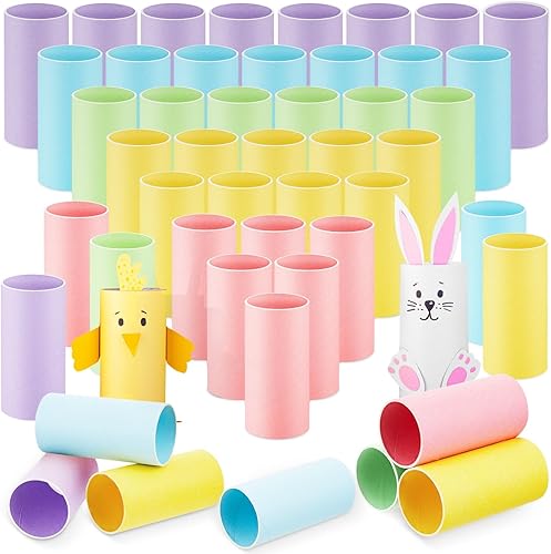 Miniatura 14 de Henoyso Paquete de 72 tubos de cartón de 1.8 x 10 pulgadas más largos para manualidades, rollos de toallas de papel vacíos, tubos redondos gruesos