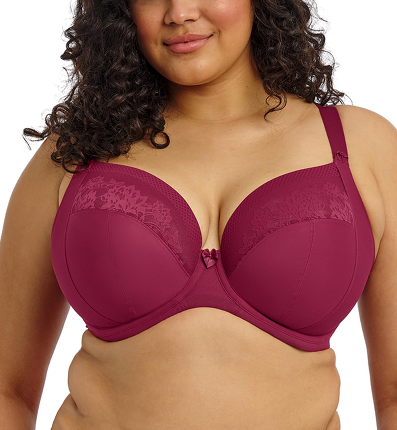 Soutien-gorge plongeant Elomi Nerina 90H rouge pour grand bonnet