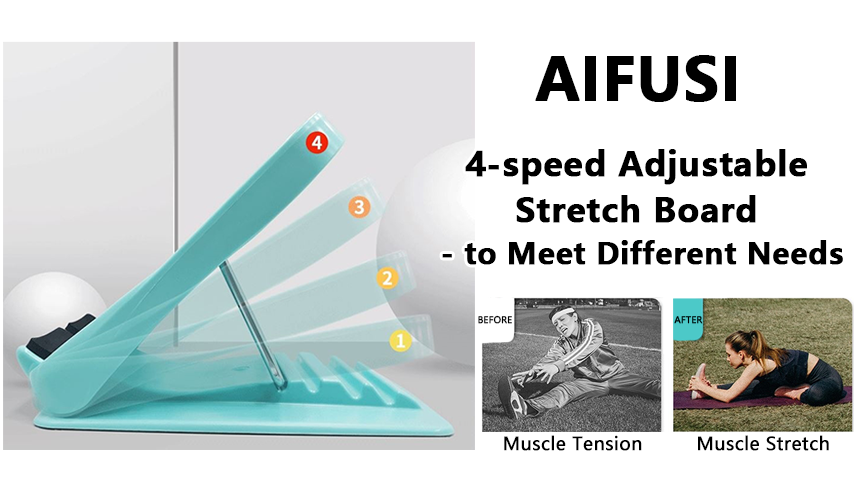 Deep Calf Stretcher - Slant Board Stretching For Plantar Fasciitis Achilles Tendonitis Feet Mobility Heel Pain Relief Incline Wedge For Strained A