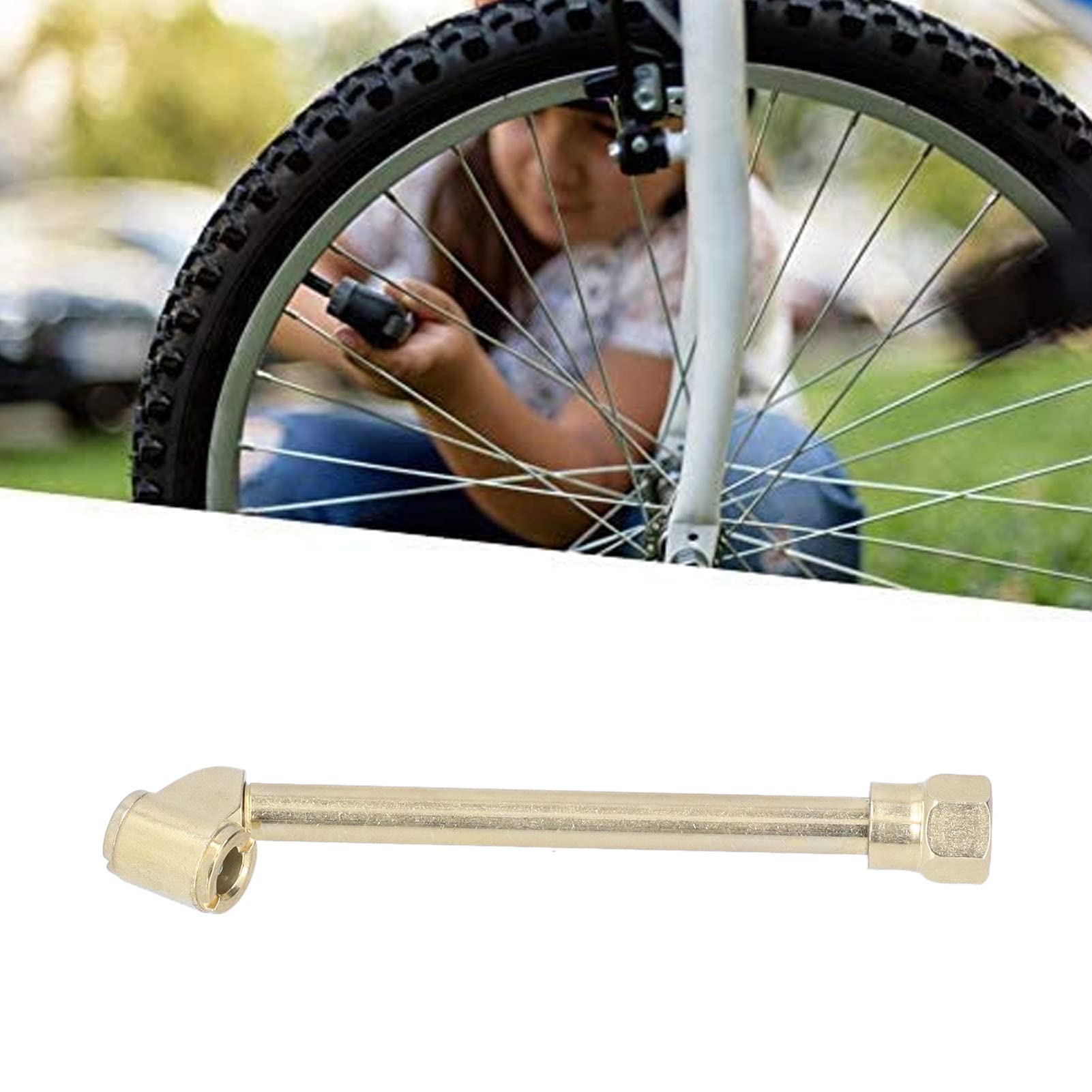 Mandrino Pneumatico Per Gonfiaggio - Doppia Testa In Ottone Per Auto, Bici E Camion - Foto 9