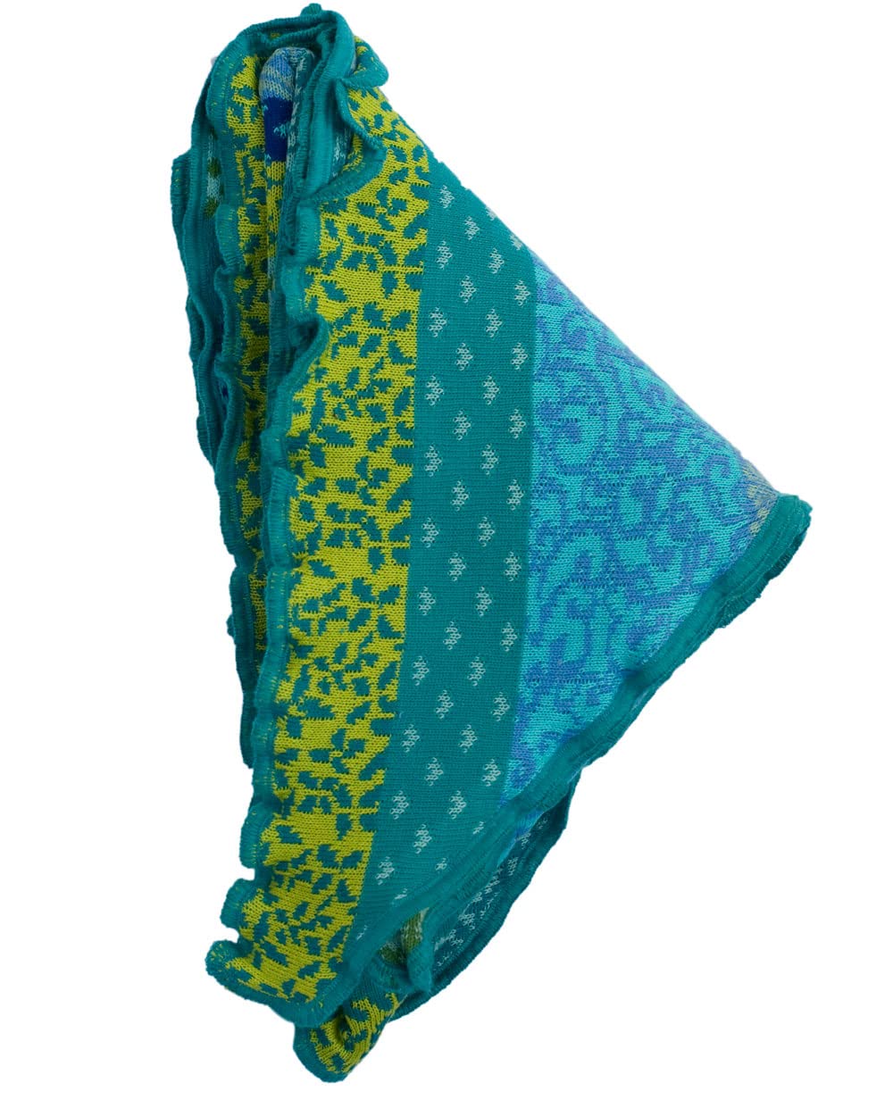 Invero, Pañuelo triangular Grace, 100% algodón (cultivo ecológico), Caribe., Talla única