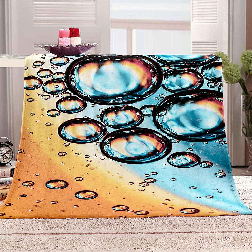 Couverture microfibre thermorégulatrice flanelle douce 150x200