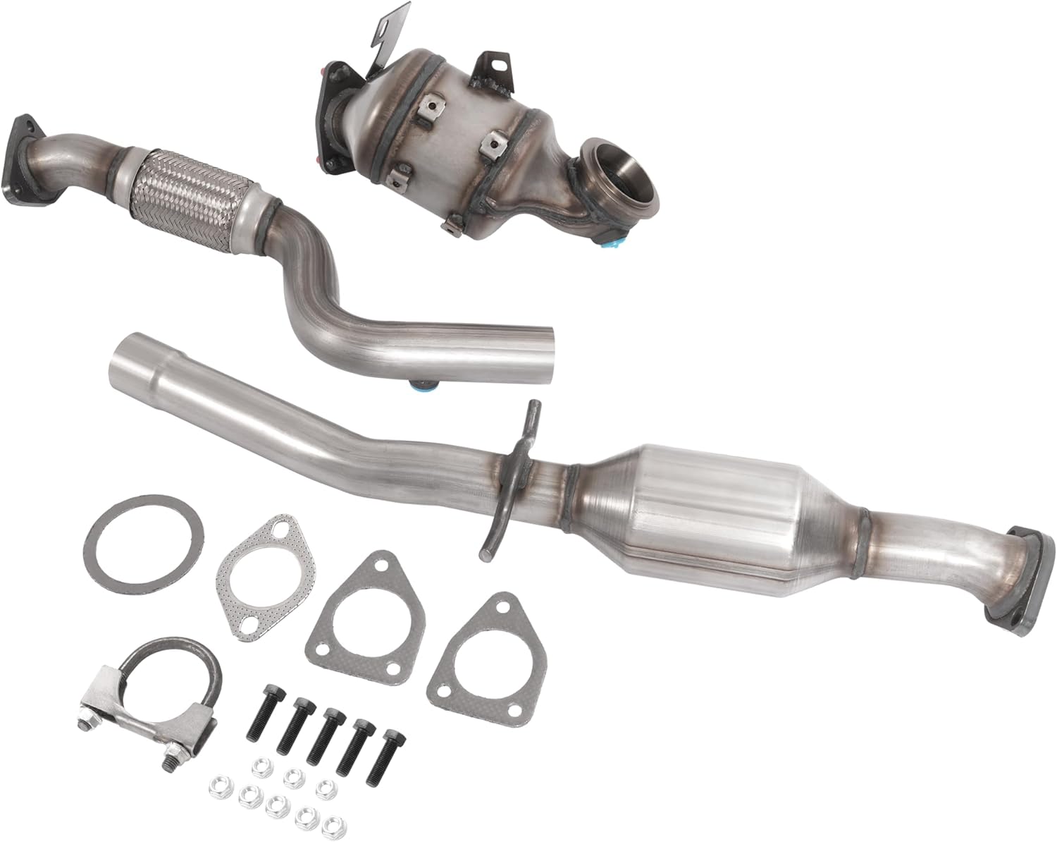 Front & Rear Catalytic Converter Kit Replacement Compatible with 2011-2016 Chevy Chevrolet Cruze Limited 1.4L 409 Stainless Steel