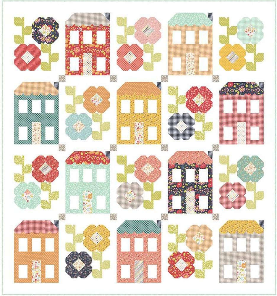 Sherri and Chelsi Delightfully Yours Spring Town Quilt Kit Moda Fabrics KIT37700