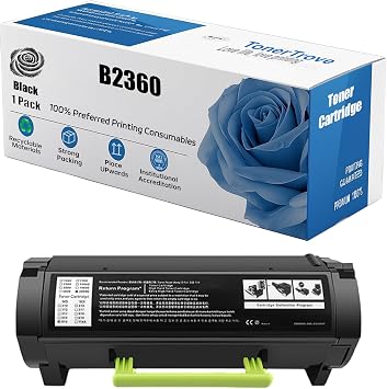 331-9806 331-9805 B2360 High Yield Toner Cartridge Compatible for Dell B2360d B2360dn B3460dn B3465dn B3465dnf Printer, 8500 Pages, Premium Print PerformanceBlack