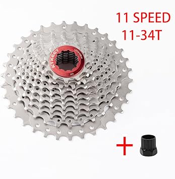 11-Speed Cassette 11-25T/28T/30T/32T/34T/36T/40T/42T/46T/50T/52T Mountain Bike/Road Bike Cassette 11-Speed Bicycle Cassette Sprocket Compatible with Shimano Ultegra XT Sunrace Sram
