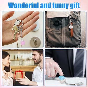6pcs Keyboard Fidget Toy, Clicky & Silent Fidget Keyboard Keychain Multicolored Mechanical Keyboard Fidget Funny Button Fidget Toy Keyboard Fidget Clicker for Decompression Decoration