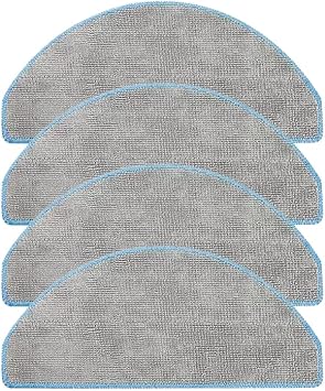 4 Pack Replacement Mop Pads Compatible with iRobot Roomba Combo 105/104 / Combo Essential/Combo 2 Essential / Y0140 / Y0110 / Q011 / Q012 / Q052 Robot Vacuum Mop