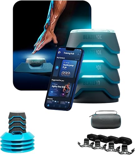 Kit de Entrenamiento de Reacción BlazePod Pods Inteligentes para Velocidad, Agilidad y Ejercicios Cognitivos - Entrenamiento de Nivel Profesional