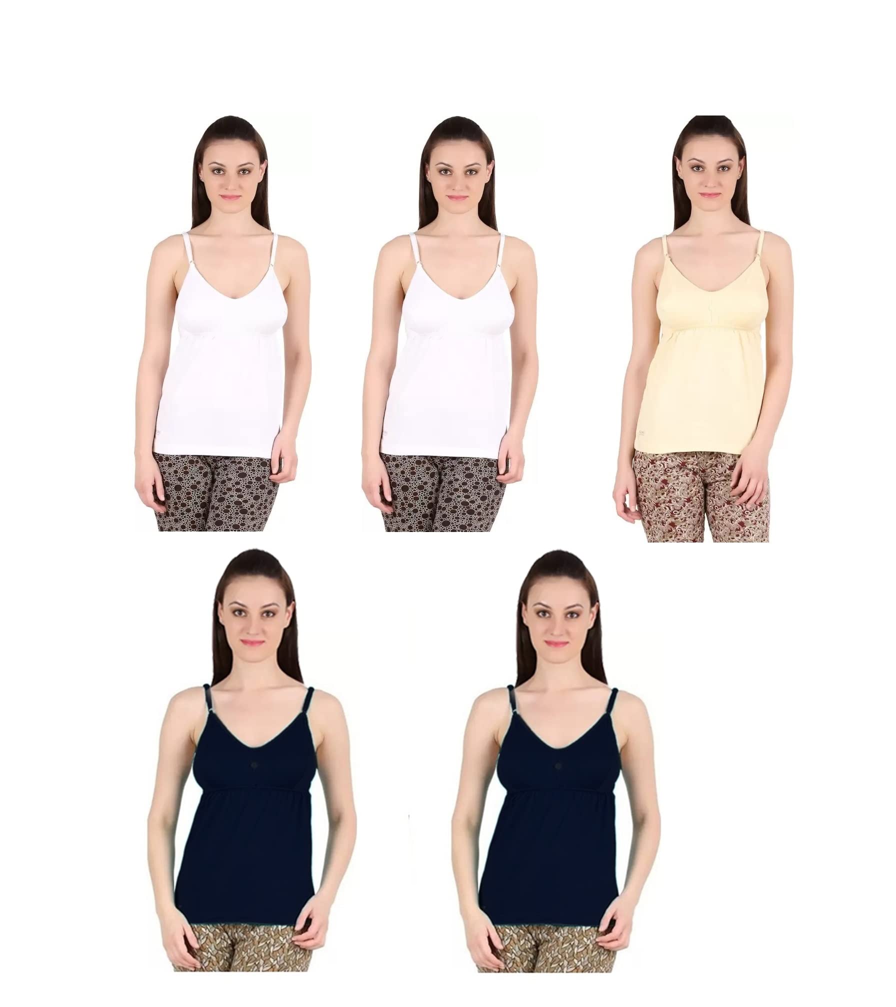 gmr Women's/School Girls Bra with Camisole Pack of 5 (Multicolored)-picture-55