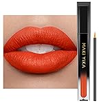 MAKI YIKA Orange Lipstick for Women Color Stay Long Lasting Lipsticks, No Smudge Matte Liquid Lipstick Transferproof Cruelty-Free Lip Color, Orange