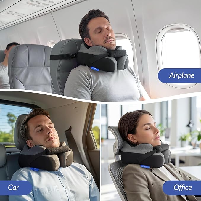 Almohada de Viaje para Cuello con Espuma Viscoelástica miniatura 7