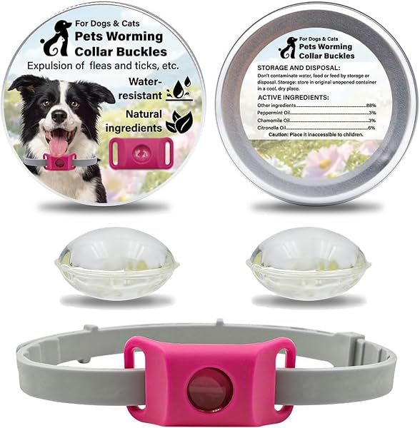 Aquality Pets Natural Pesticide Collar, AqualityPets Anti-Parasitic Collar for Dogs, Protects Against Fleas and Ticks (Green) - 4