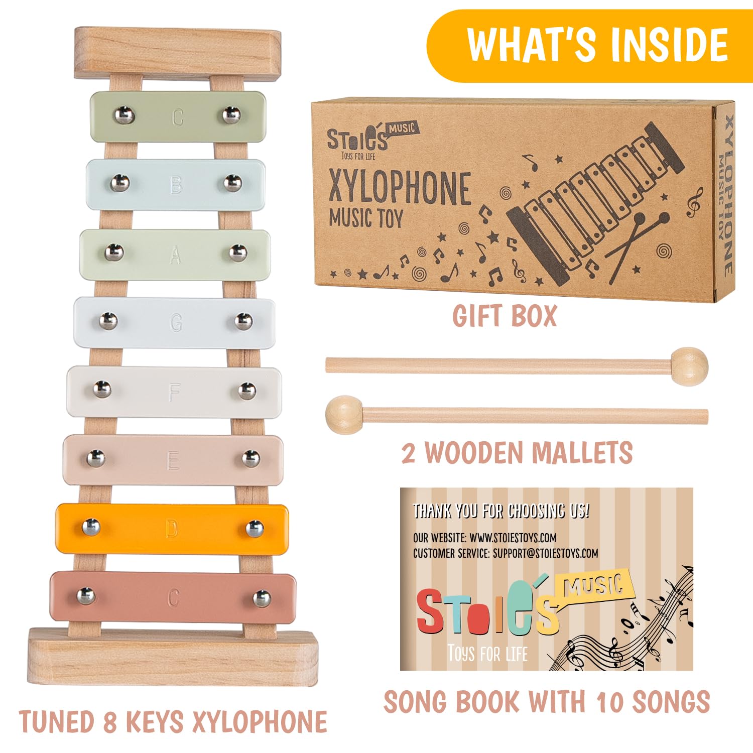 Stoie's Colour of joy Xylophone for Kids and Toddlers 3-5 - Image 4