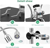 Vista 7 de Andonstar Microscopio de monedas AD208 con pantalla de 8.5 pulgadas 260X LCD Lab Handheld USB Microscopios digitales para reparación de PCB
