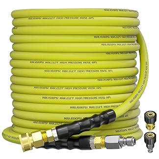 50FT Pressure Washer Hose 3/8" 4500PSI Kink Resistant