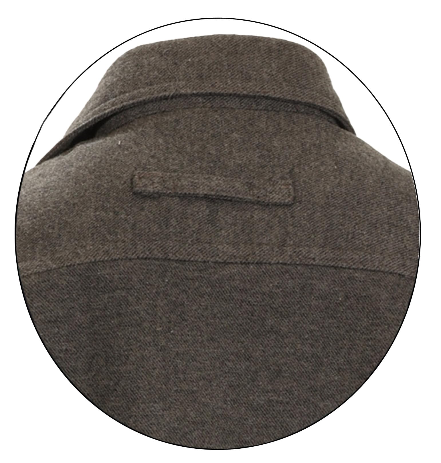 Gioberti Camisa de franela de un solo bolsillo para niño con contraste de pana