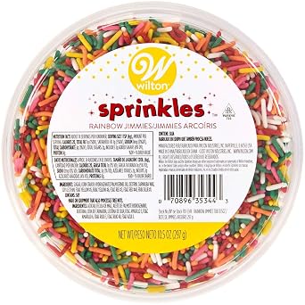 Jimmies Sprinkles 10.5oz Tub-Rainbow