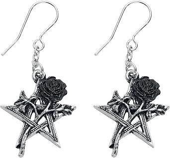 Alchemy Gothic Ruah Vered Droppers Frauen Ohrring schwarz/silberfarben Gothic