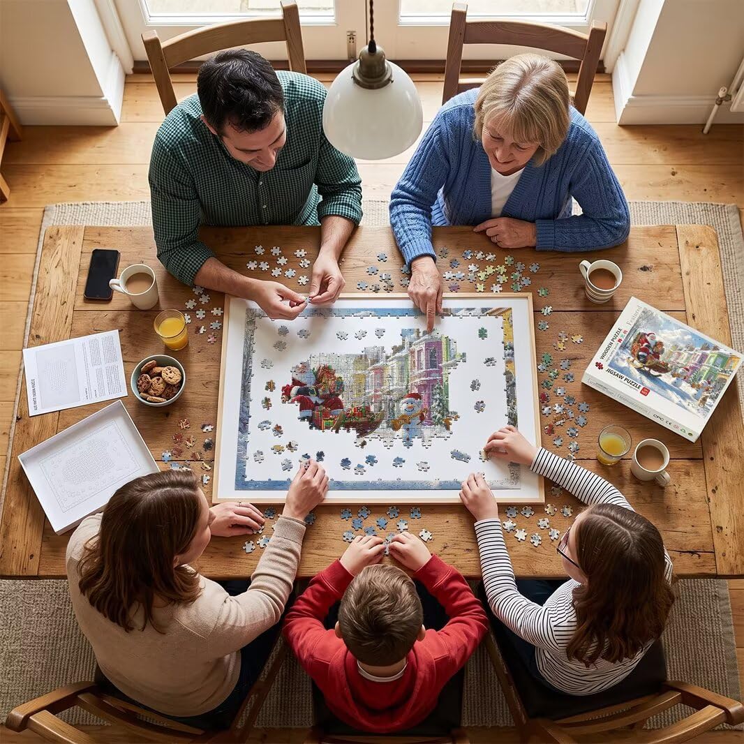 Puzzle Natale, Puzzle 2000 Pezzi Arte per Adulti, Regalo Uomo e Donna -4757