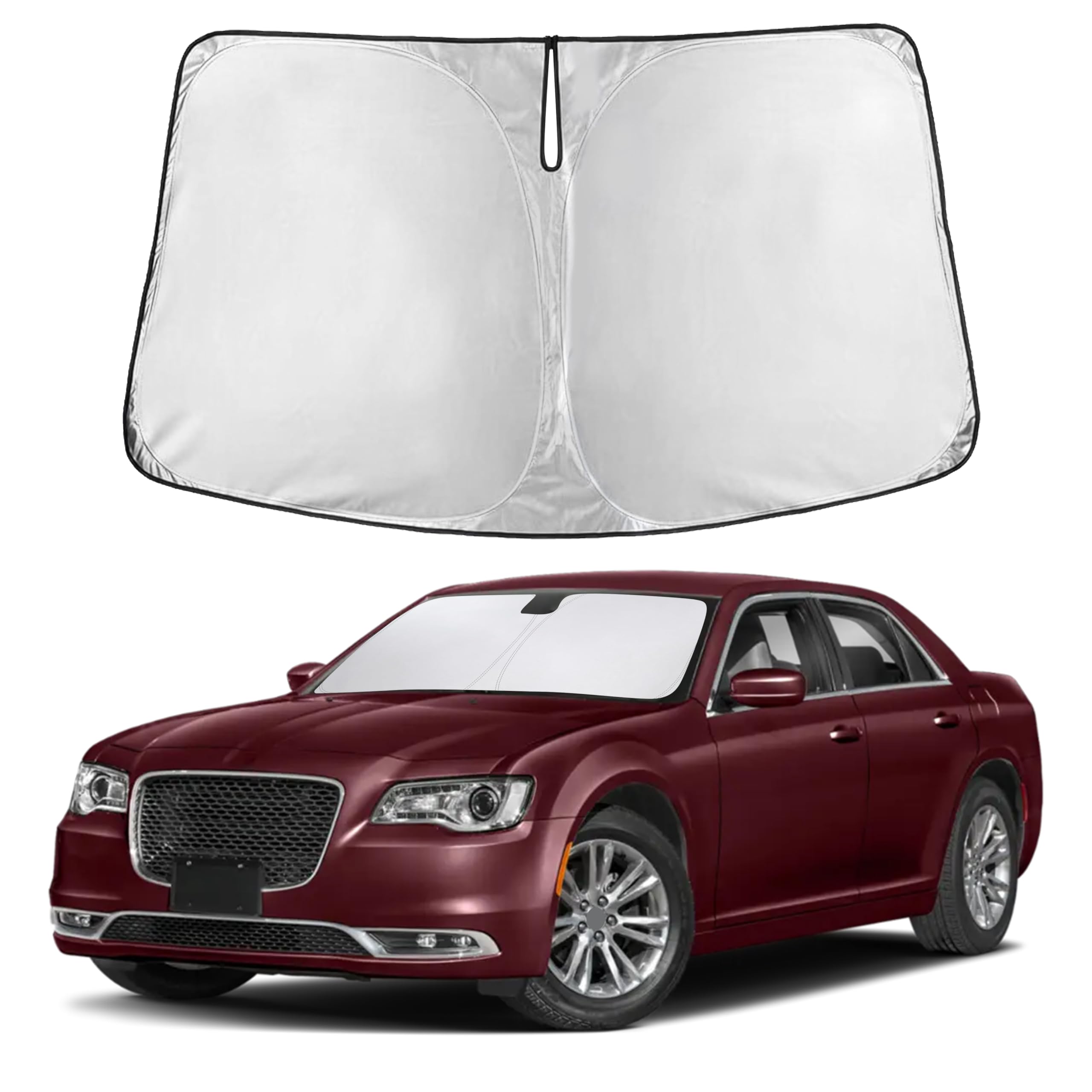 EcoNour Windshield Sunshade Compatible for Chrysler 300 2011-2023 2024 2025