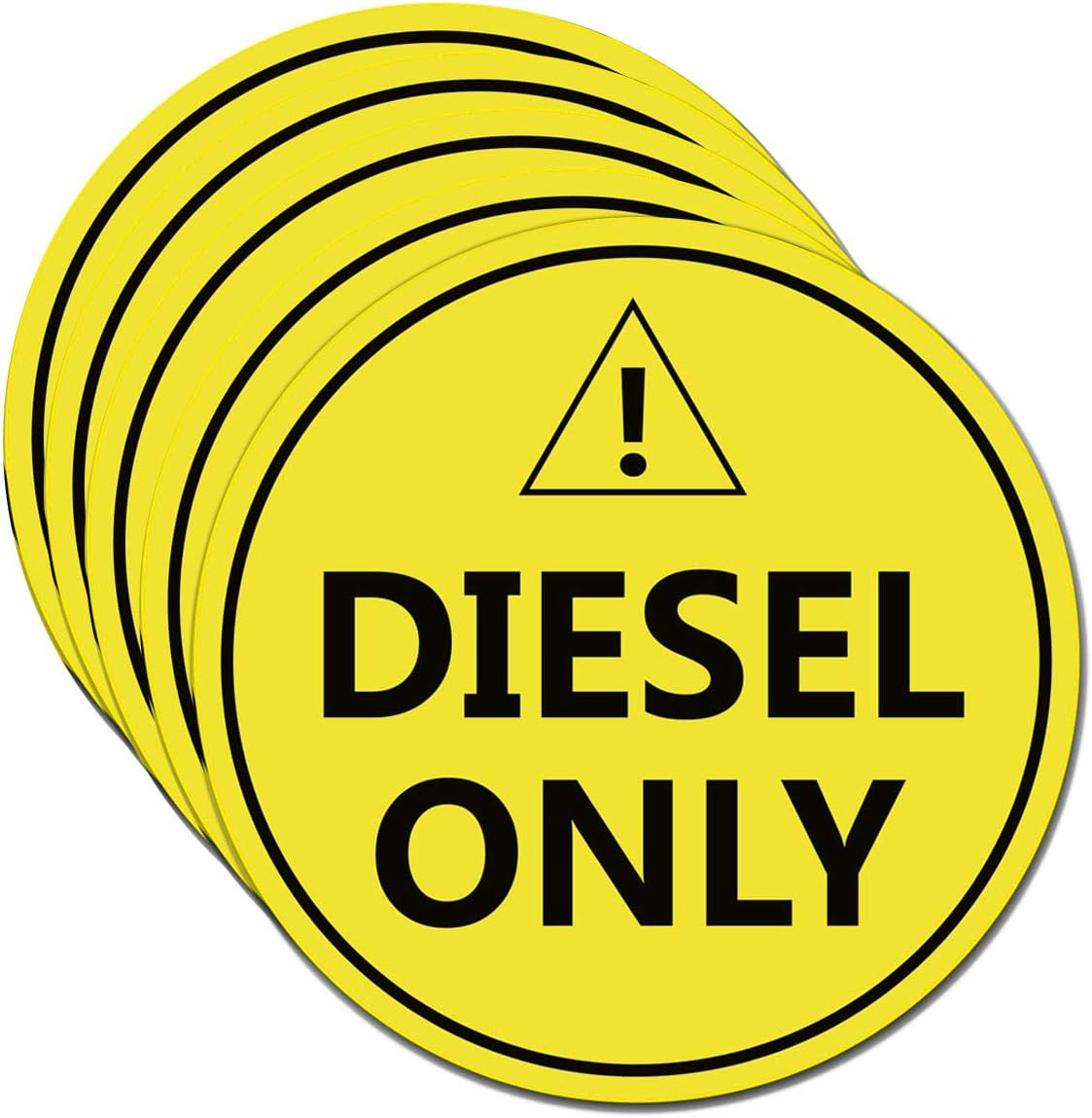 Diesel Only Sticker Sign,4" Diesel Only Decal Labels to