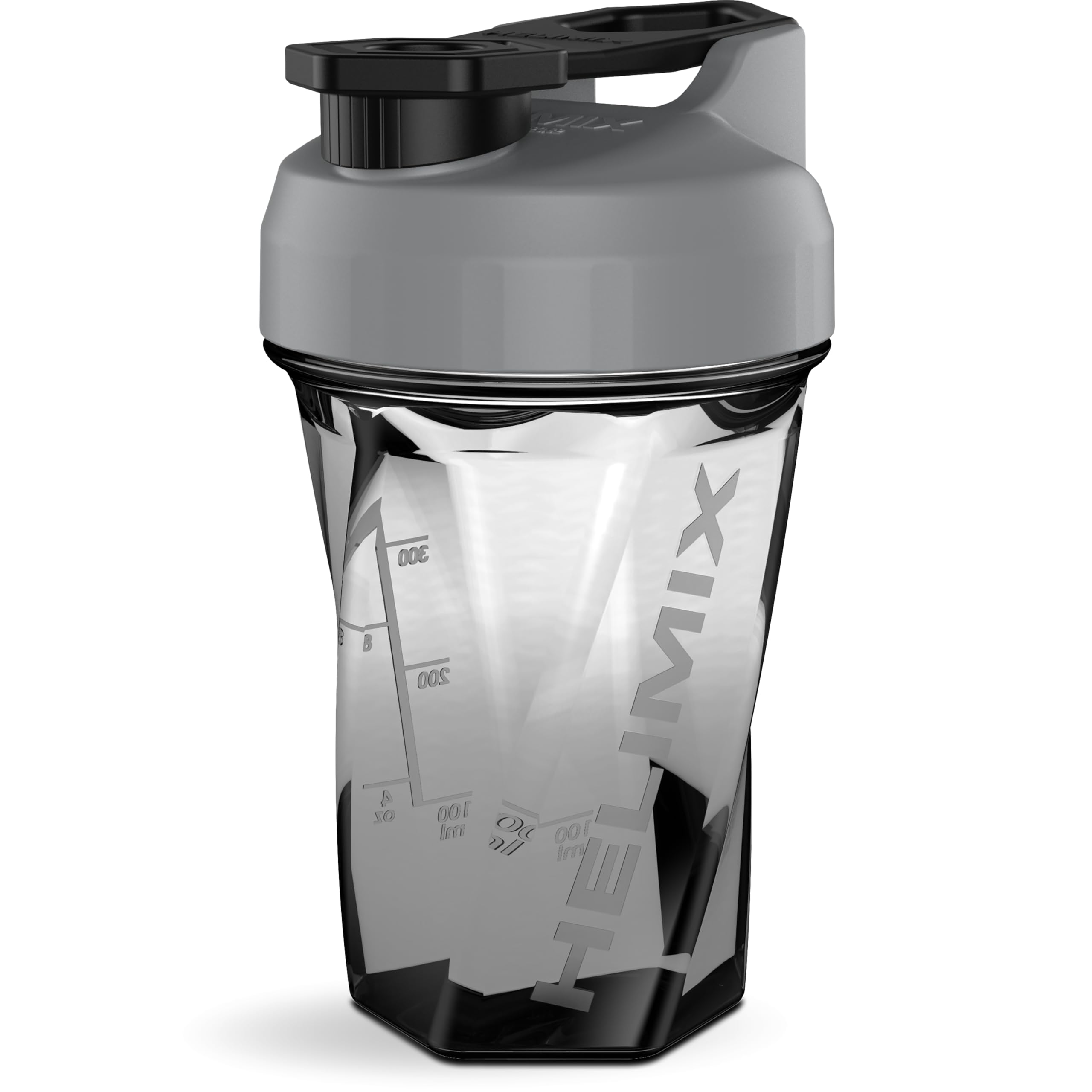 Helimix 1.5 Vortex Blender Shaker Bottle Holds Upto 20oz | No Blending Ball or Whisk | USA Made | Portable Pre Workout Whey Protein Drink Shaker Cup | Mixes Cocktails Smoothies Shakes | Top Rack Safe
