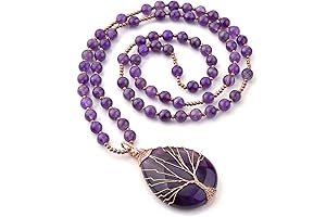 Top Plaza Amethyst Necklace: Stunning Natural Beauty for Inner Healing