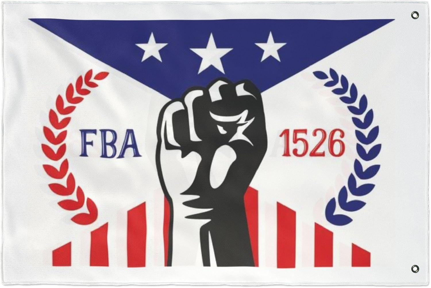 FOUNDATIONAL BLACK AMERICAN 1526 FBA Black History Month Flag Juneteenth Double Sided Flag