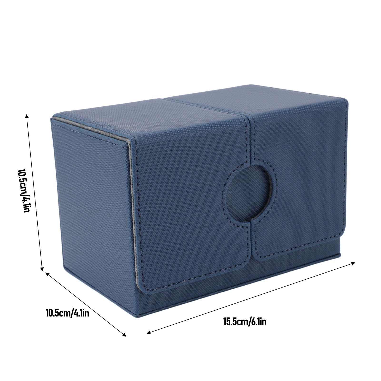Boîte Magnétique Pour Cartes De Jeu - Porte-Cartes En Cuir PU, Capacité 100+ Cartes | Rangement Protégé, Compact, Idéal Collectionneurs
