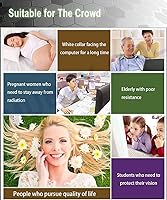 Vista 4 de Protector de pantalla antideslumbrante con luz azul de 19 pulgadas para Dell/HP/Acer/ViewSonic/ASUS/Aoc/Samsung/Sceptre/LG Diagonal de 19 pulgadas