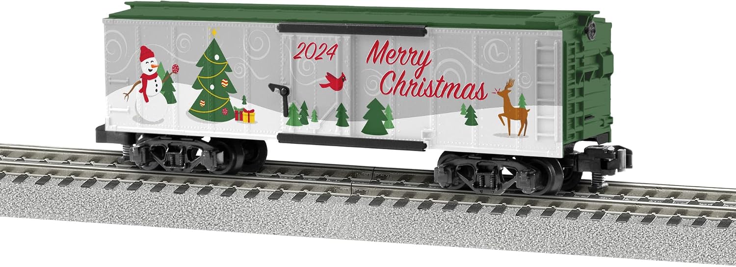 Lionel 2024 Christmas American Flyer S Gauge Model Train Boxcar