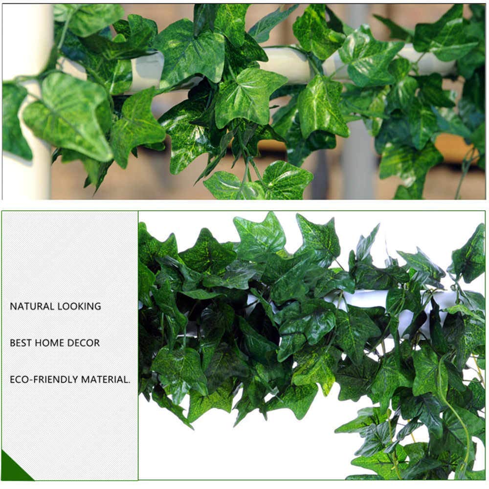 Tdas Artificial Ivy Garlands Leaves Greenery Hanging Vine Creeper Plants for Home Decor Main Door wall Balcony Office Wedding Decoration Party Festival Craft -Each 6.7 ft (24 Pcs) 4