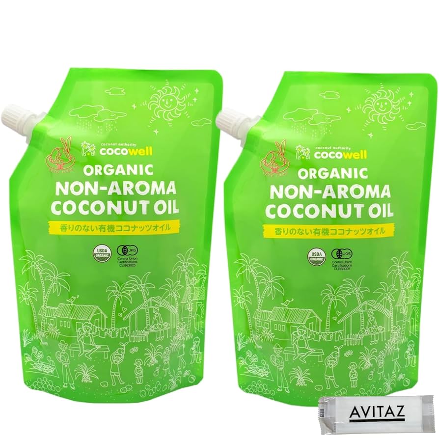 Amazon | ココウェル 香りのない有機ココナッツオイル 460g×2袋