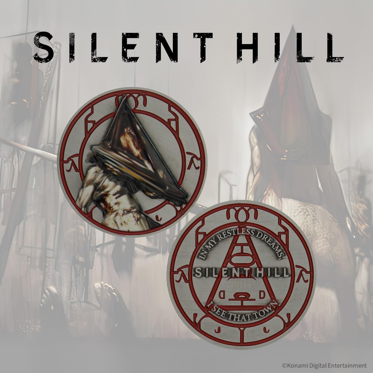 Amazon.co.jp: 【公式ライセンス商品】SILENT HILL レッドピラミッドシング コイン(シリアルナンバー入り) : ゲーム