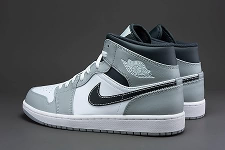 シューズ(男性用) Nike Air Jordan 1 MID LIGHT SMOKE GREY Amazon.com | JORDAN 1 MID LIGHT SMOKE GREY ANTHRACITE (M