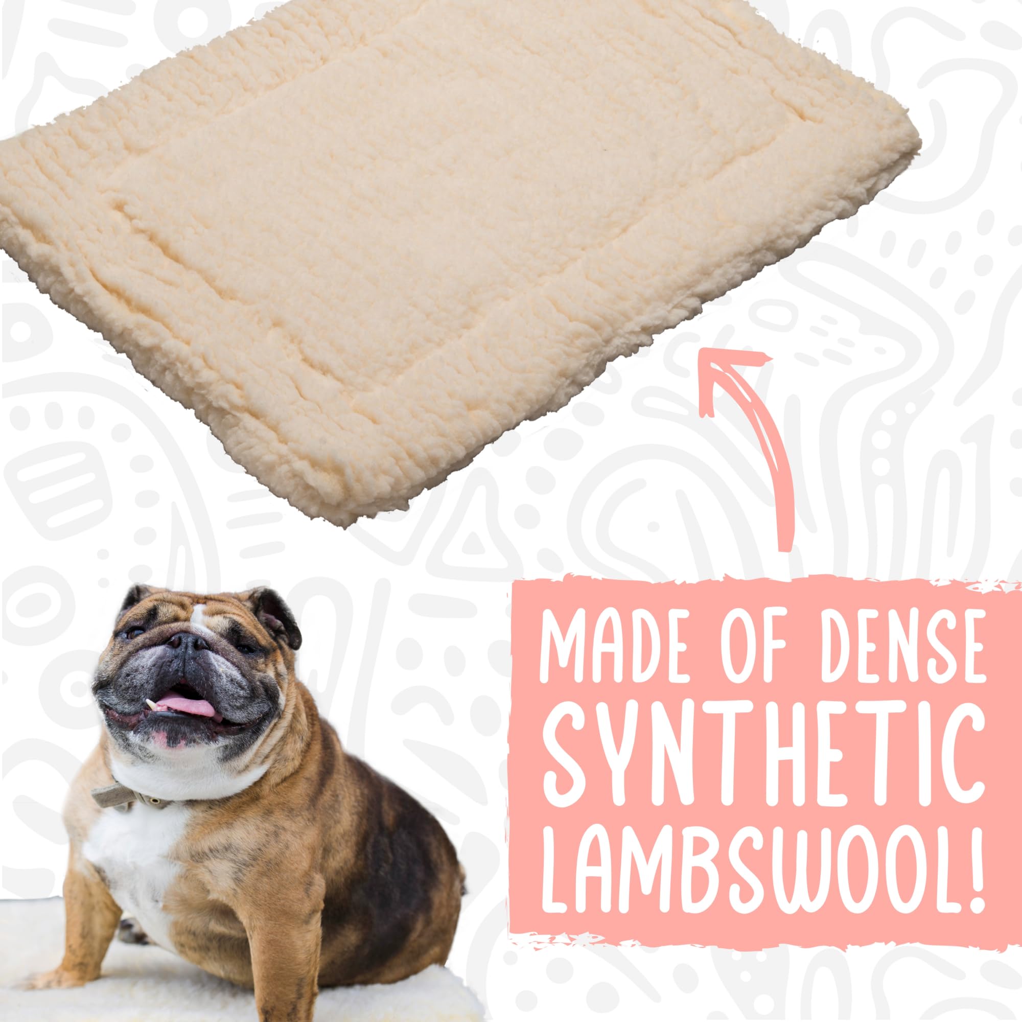Hugglehounds - Alfombrilla de Contrabando para Perro, tamaño Mediano, Color Crema