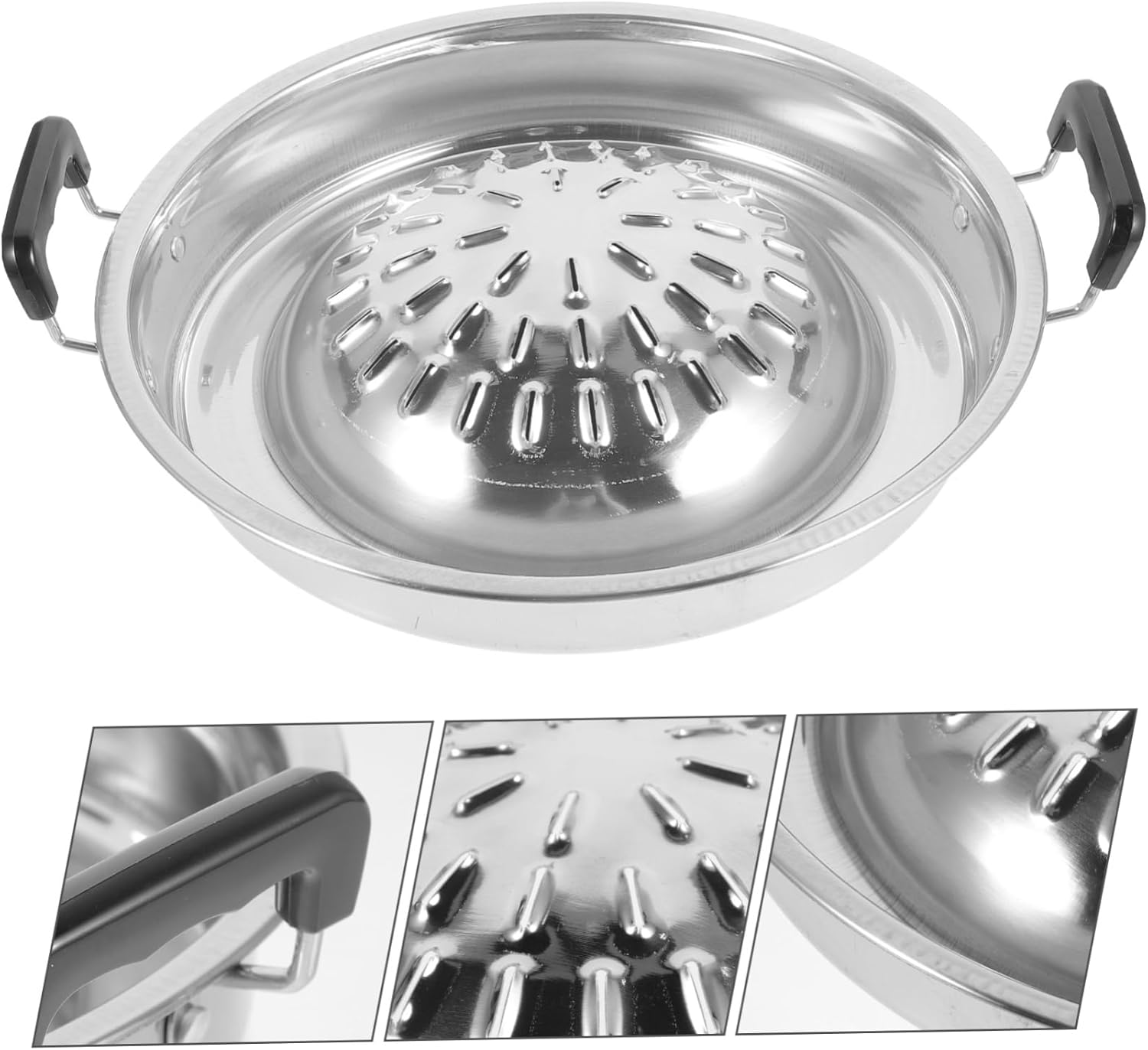 Multi-function Bbq Pan Aluminum Grill Pan for Household Reusable Grill Tray