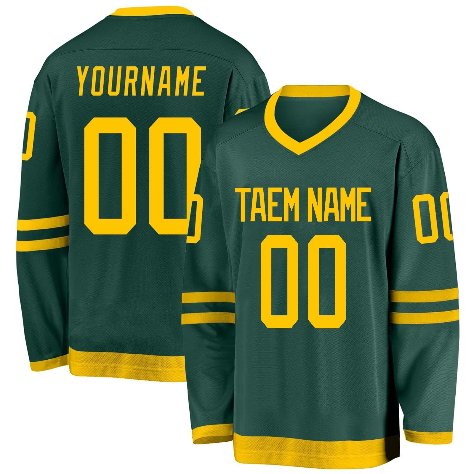 Maglia da Hockey personalizzata,Progetta la tua maglia da Hockey personalizzata con nome/squadra/numero, maglia da Hockey con nome adatto ai regali per bambini e adulti stile 6 KAN0827A